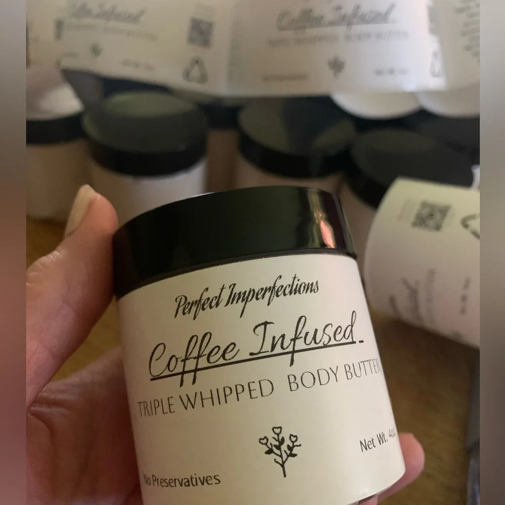 Creamy Tallow Coffee infused Triple Whipped Body Butter Handmade Small Batches - Picture 4 of 13
